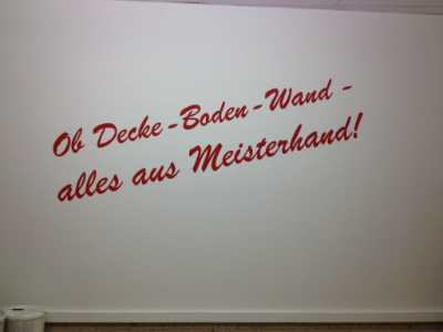 Wandbeschriftung